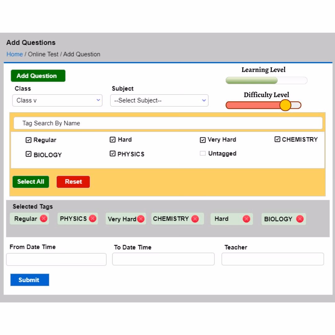Custom question paper generation software for schools with automated exam creation, subject-wise questions and printable assessments