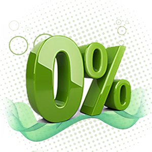 0% interest promotional offer badge